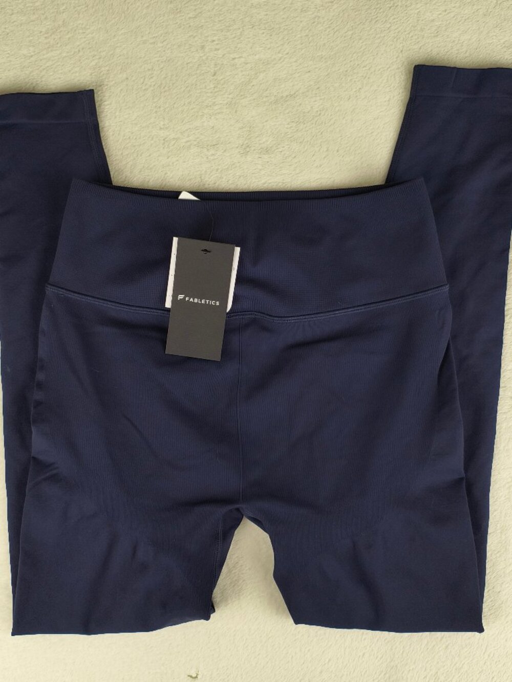 NWT Fabletics Sleek Seamless High Waist Leggings Blue Large NEW